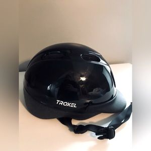 TROXEL Black Horseback Riding Helmet Size Small